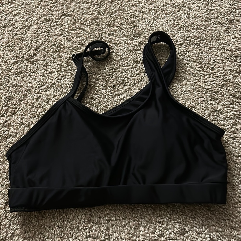 black bathing suit top from shein in size small